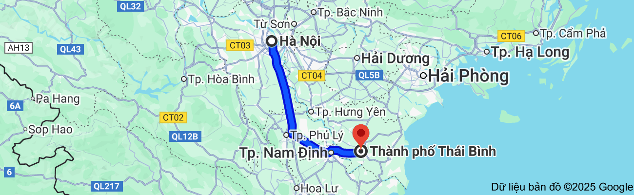 taxi hà nội đi thái bình giá rẻ