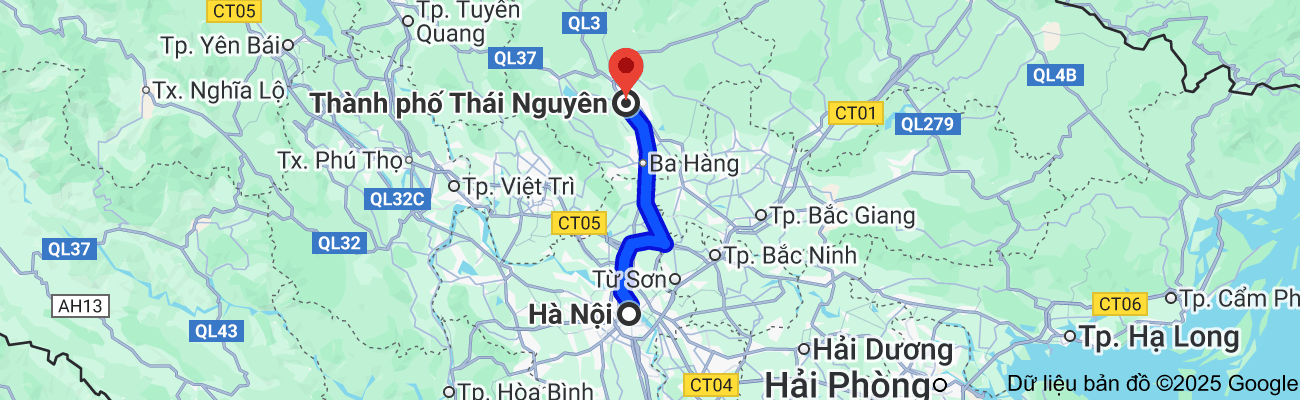 Taxi Hà Nội đi Thái Nguyên Giá Rẻ